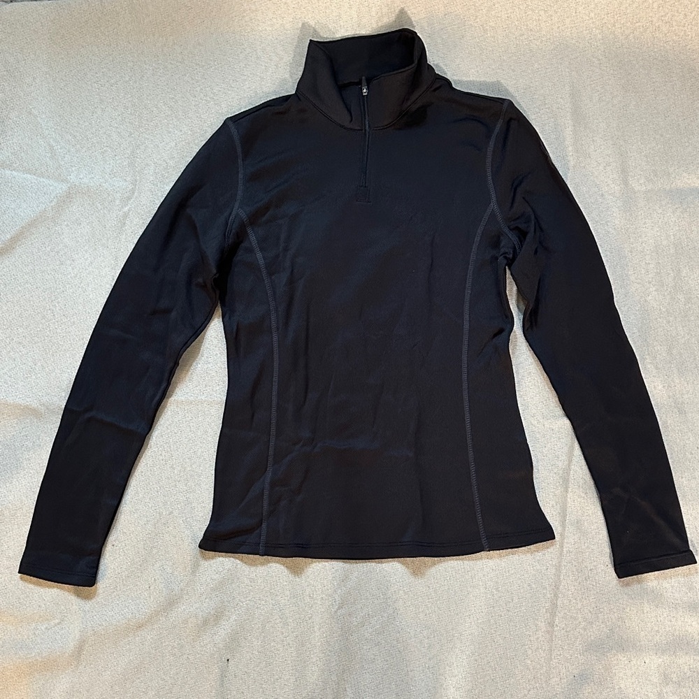 BUNDLE- 2  Spyder Women's Black Zip Baselayer Top